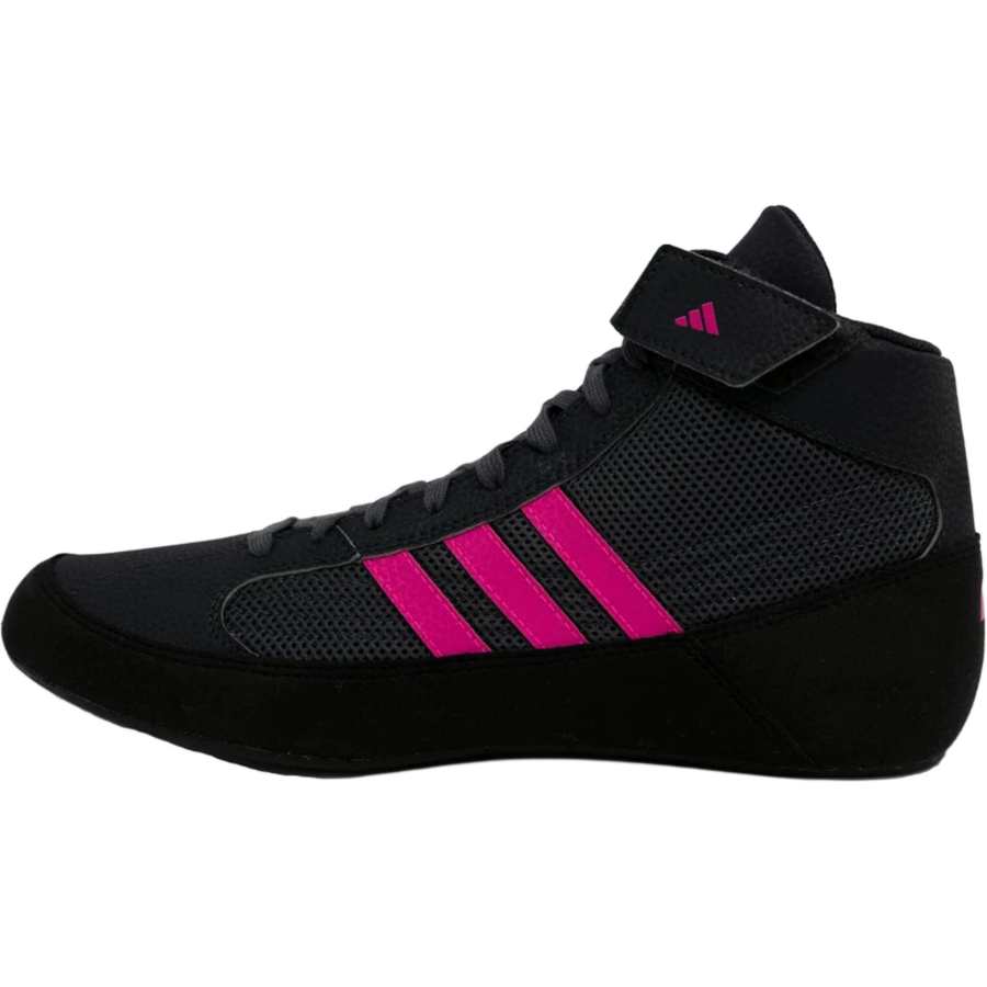 Adidas Adidas HVC High top Wrestling Shoes Black Pink Kids'