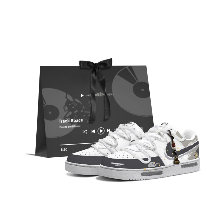 Nike Nike Court Vision 1 Horse Brings Blessing Cushioning Abrasion Resistant Slip Resistant Low top Skateboard Shoes Unisex