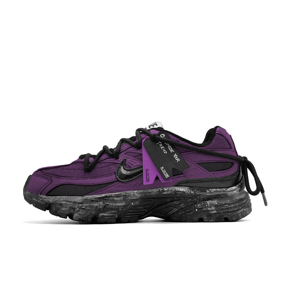 Nike Nike Initiator Abrasion Resistant Support Low top Casual City Commuting Running Shoes Unisex Black Purple
