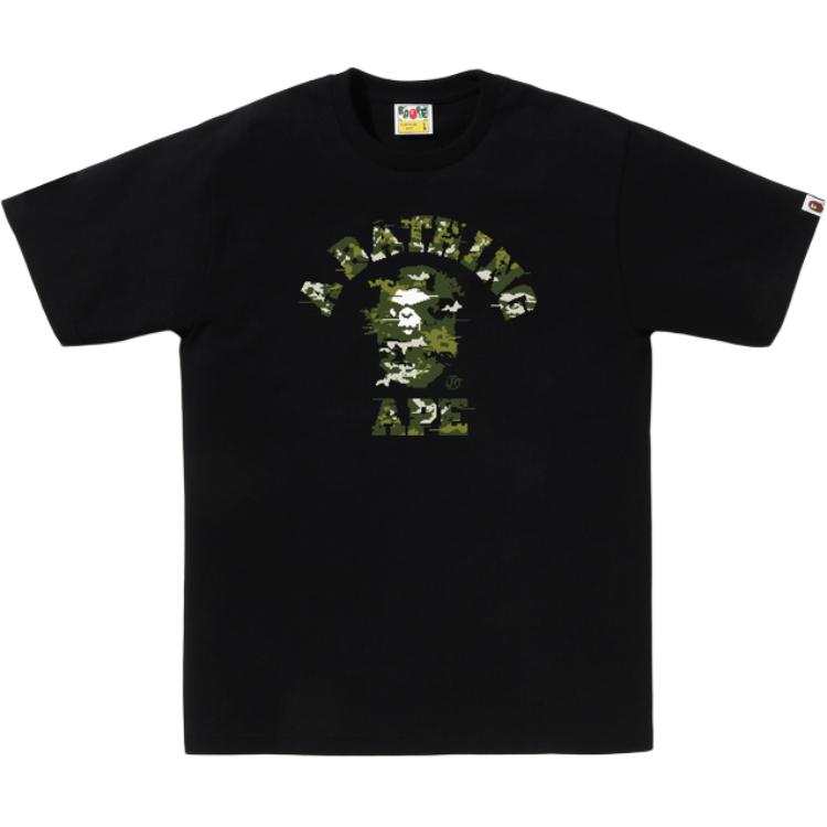 A Bathing Ape camouflage graphic T-shirt