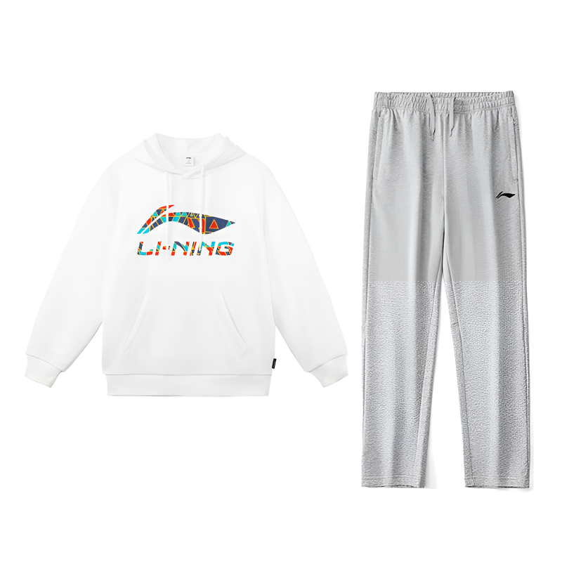 Li-Ning Li Ning Casual Sportswear Unisex Standard White+Coin Gray