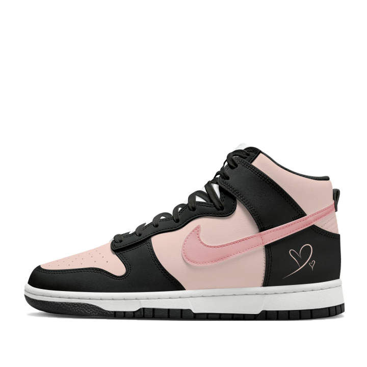 Nike Nike Dunk Thermal Cushioning Abrasion Resistant High top Skateboard Shoes Women's Black Pink