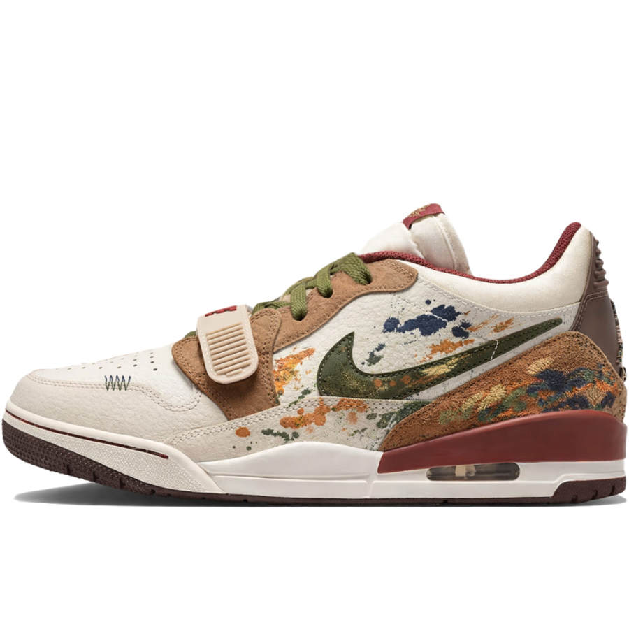 Jordan Jordan Legacy 312 Horse Year CNY New Year Edition, Painted Cloud Design Abrasion Resistant Low top