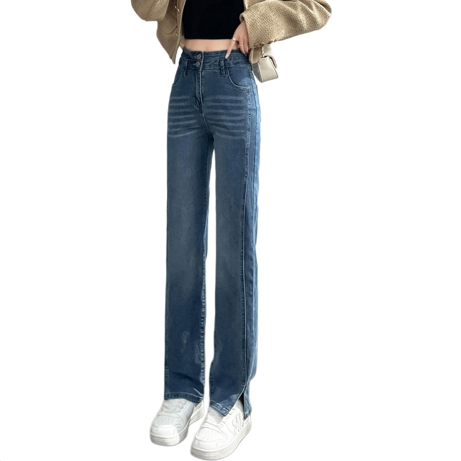 Tonlion Jeans Women's Medium Blue Moderate Straight Fit Pants