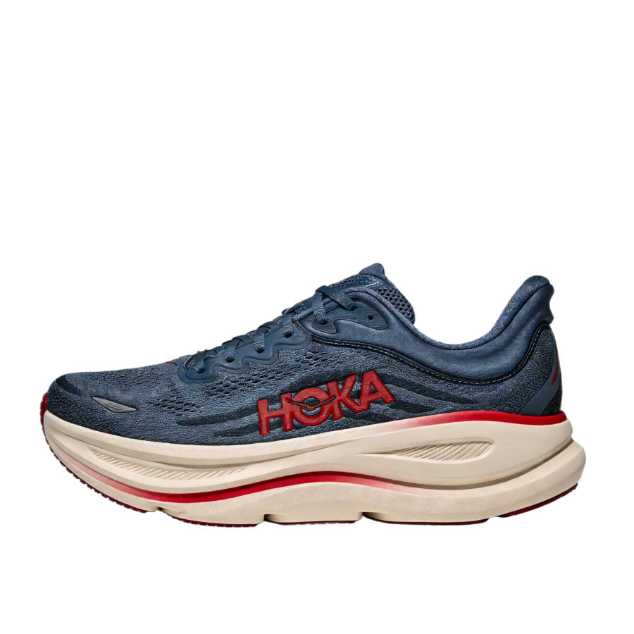 HOKA ONE ONE Bondi 9 Mesh Cushioning Abrasion Resistant Breathable Rebound Low top Running Shoes Men's