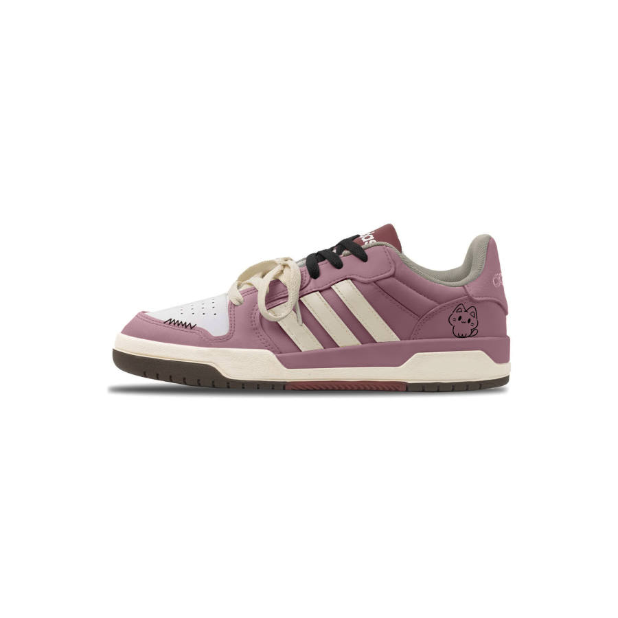 Adidas Adidas ENTRAP Berry Kitten Synthetic Leather Abrasion Resistant, Breathable, Lightweight Low top Skateboard Shoes