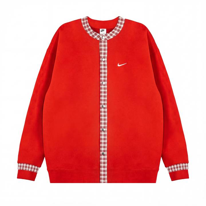 Nike Nike Sweatshirts Unisex Red Crew Neck Moderate Regular