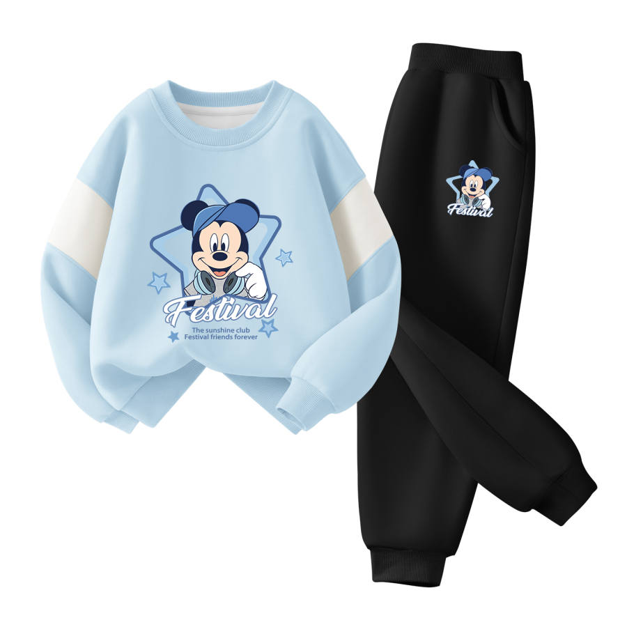 Disney Kids Casual Sportswear Crew Neck Moderate