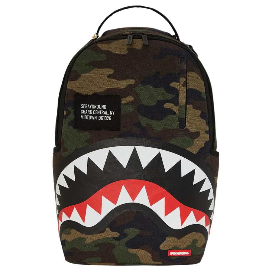 SPRAYGROUND Cotton Backpack Regular Unisex Army Green