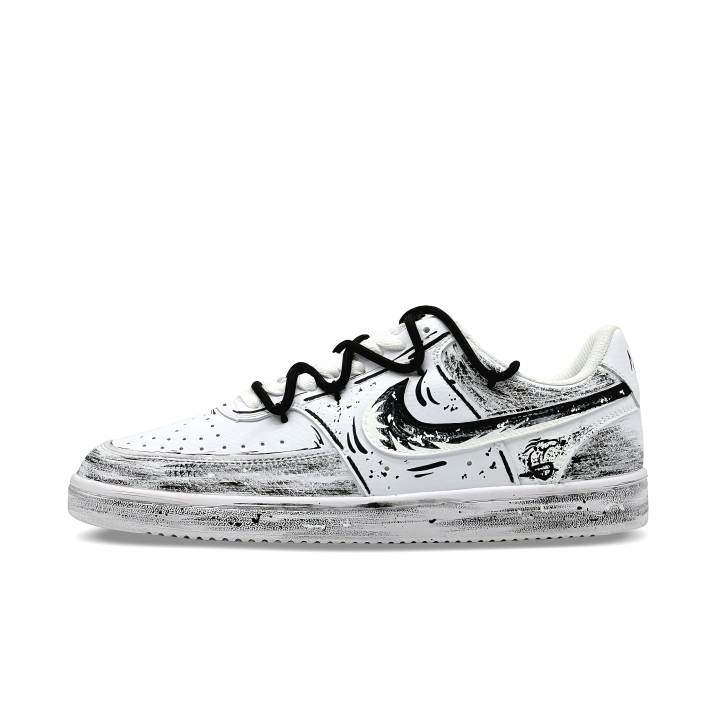 Nike Nike Court Vision 1 Crayon Puppy, Soaring Slip Resistant Low top Skateboard Shoes Men's