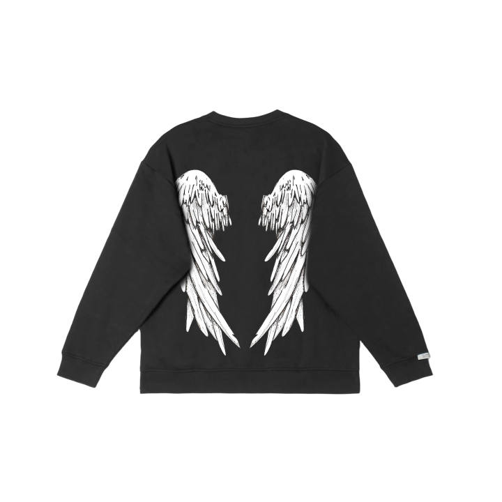 Adidas Adidas LABEL Sweatshirts Unisex Black Crew Neck Moderate