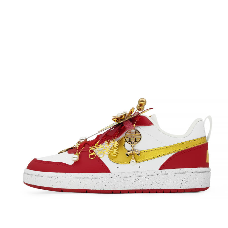 Nike Nike Court Borough Cushioning, Wear Resistant Low top Skateboard Shoes Unisex Red