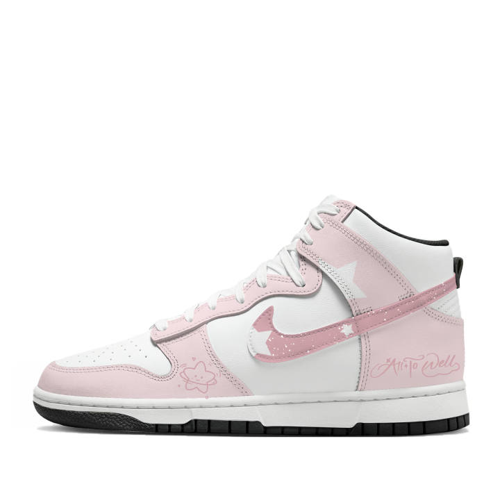 Nike Nike Dunk Thermal Cushioning Abrasion Resistant High top Skateboard Shoes Women's Pink