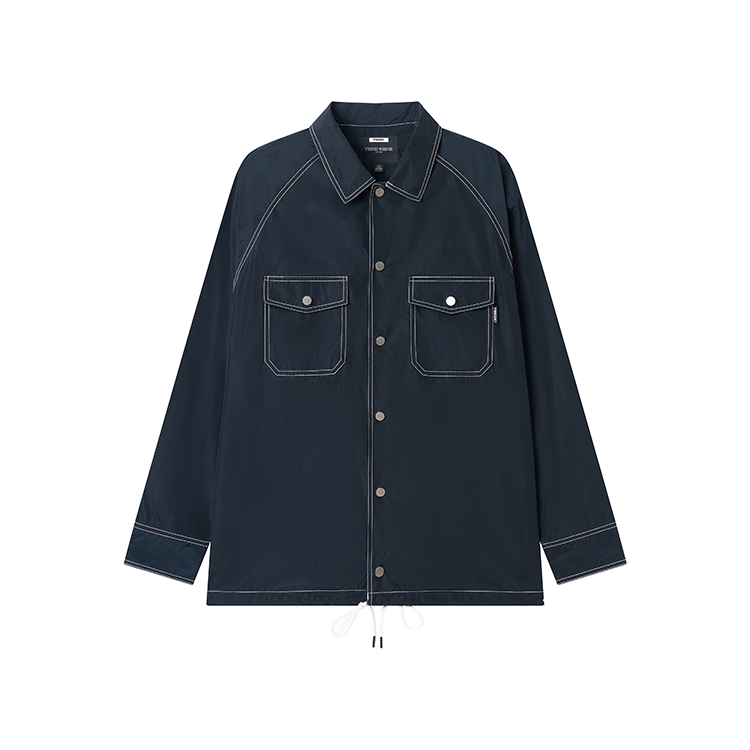 Teenie Weenie Men Shirts Unisex Black Lapel Moderate Other