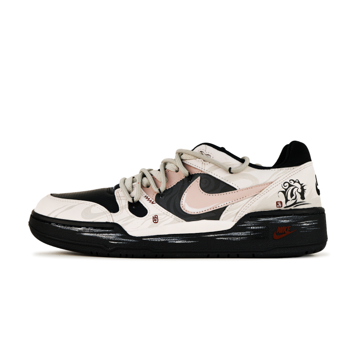 Nike Nike Full Force Cushioning Abrasion Resistant Slip Resistant Low top Skateboard Shoes Men's Black Pink