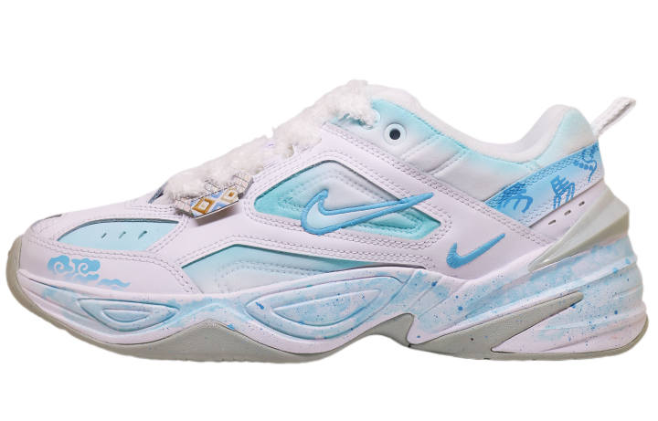 Nike Nike Abrasion Resistant Low top Chunky Sneakers Men's Blue