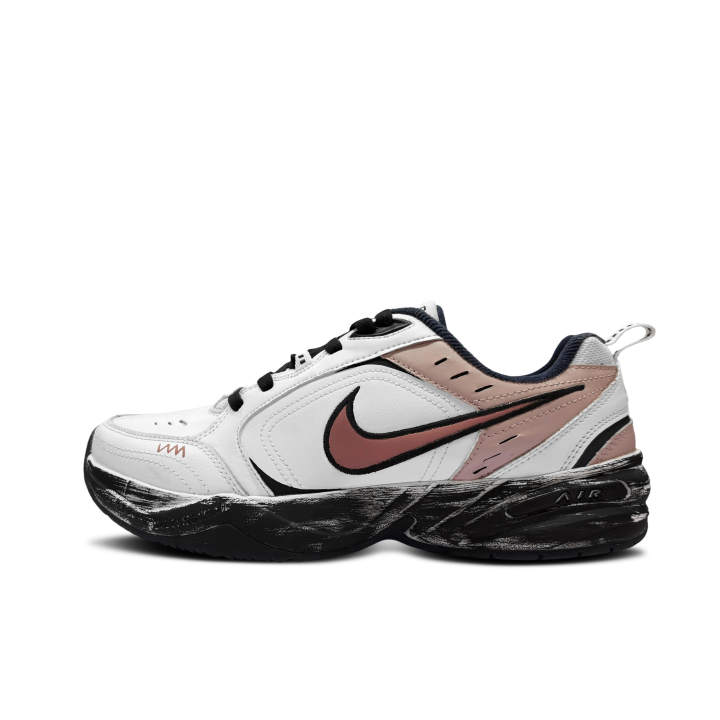 Nike Nike Air Monarch 4 Pioneer Height Increasing Abrasion Resistant Slip Resistant Low top Chunky Sneakers Unisex White