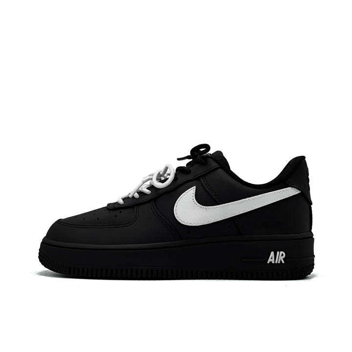 Nike Nike Air Force 1 Empty Order Leather Abrasion Resistant Low top Skateboard Shoes Unisex Black White