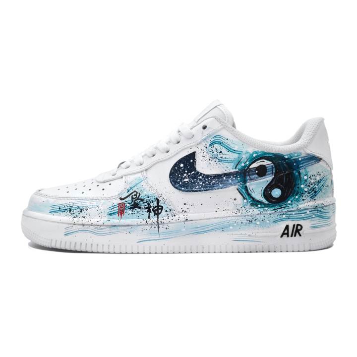 Nike Nike Air Force 1 Abrasion Resistant Slip Resistant Low top Skateboard Shoes Men's
