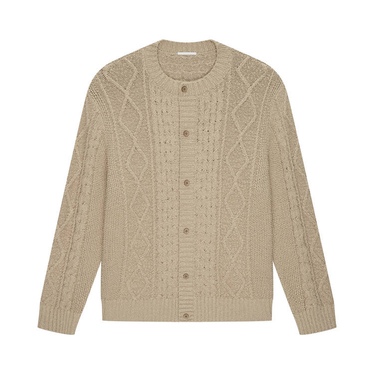 Nice Rice Nice Rice Knitwear Unisex Crew Neck Thickened Cardigan