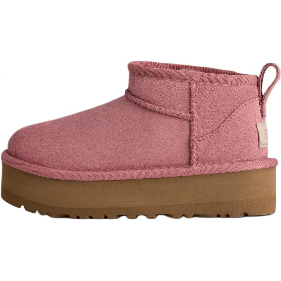 UGG CLASSIC ULTRA MINI Suede Kids' Snow Boots Pink Kids'
