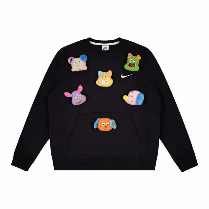 Nike Nike Sweatshirts Unisex Black Crew Neck Moderate Regular