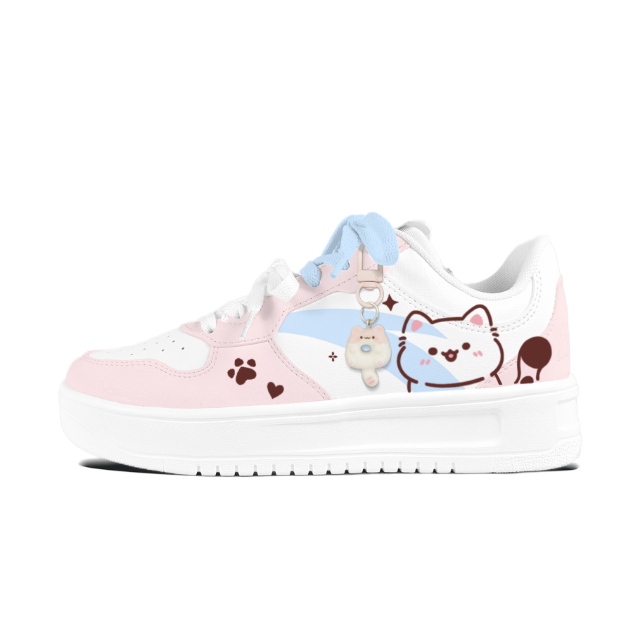 Anta Easy Fuller Face Cat Powder Low top Skateboard Shoes Unisex