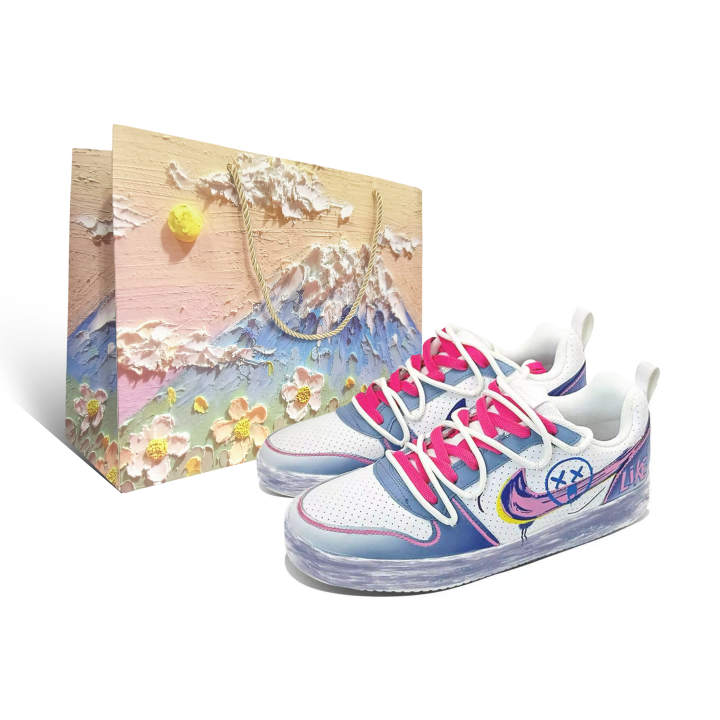 Nike Nike Court Borough Blue Glamour Mystery Box Included Coverage Abrasion Resistant Low top Skateboard Shoes Unisex Blue