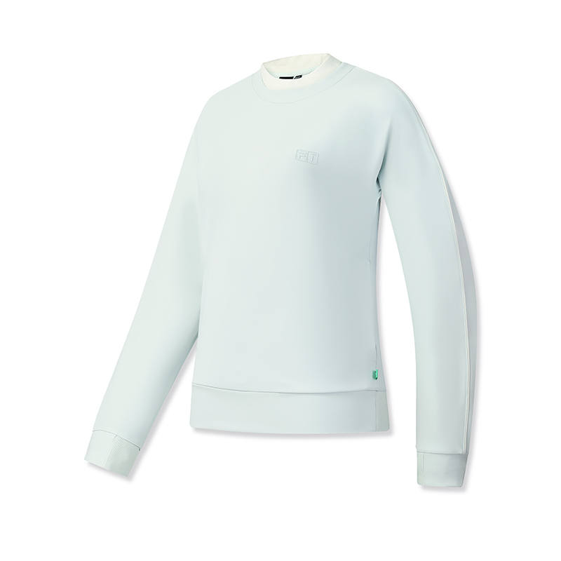 FILA Golf T Shirts Women's Plain Greige Crew Neck Moderate Straight Fit