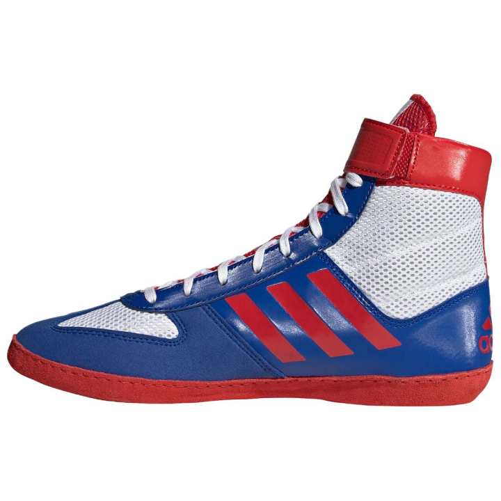 Adidas Adidas COMBAT SPEED 5 Slip Resistant And Breathable Support Wrestling Shoes Men's Red Blue
