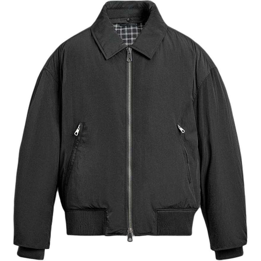 ZARA ZARA Puffer Jackets Men's Gray Lapel Moderate