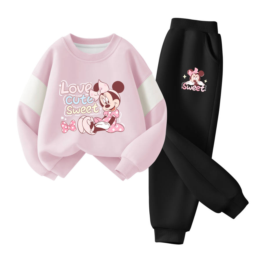 Disney Kids Casual Sportswear Crew Neck Moderate