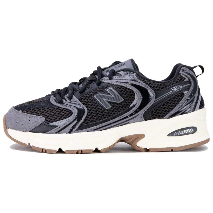 New Balance New Balance NB 530 Mesh, Synthetic Leather Breathable Low top Running Shoes Men's Black Gray