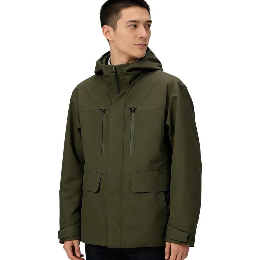 UNIQLO Down Jackets Men's Hooded Non Detachable Moderate