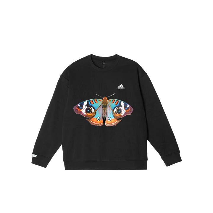 Adidas Adidas LABEL Sweatshirts Unisex Black Crew Neck Moderate