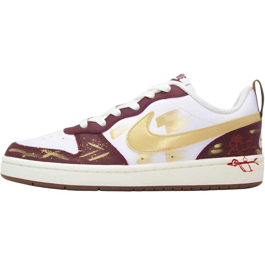 Nike Nike Court Borough Yuanjing Zao, Ma Tarp Fei Yan Synthetic Leather Slip Resistant Abrasion Resistant Low top