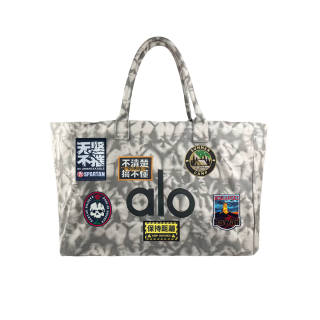 Alo Yoga Cotton Handbag Unisex Gray