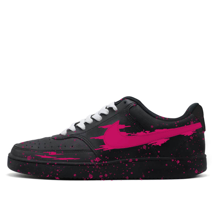 Nike Nike Court Vision Low Ink Flame Brings Blessings Abrasion Resistant Slip Resistant Low top Skateboard Shoes Men's