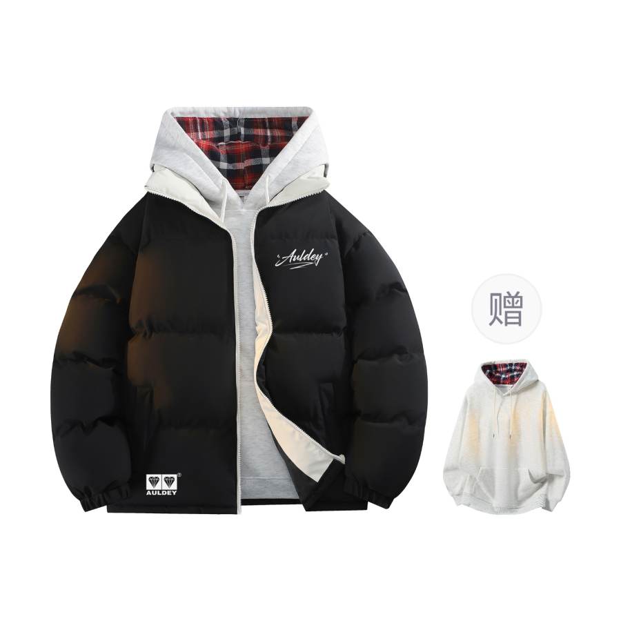 AULDEY AULDEY Puffer Jackets Unisex Stand Collar Thickened