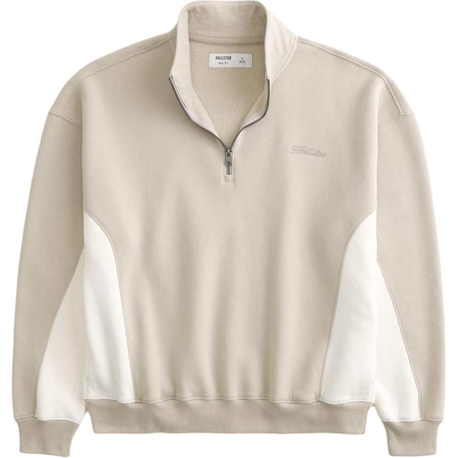Hollister/ Sweatshirts Men's Khaki Half Turtleneck Moderate