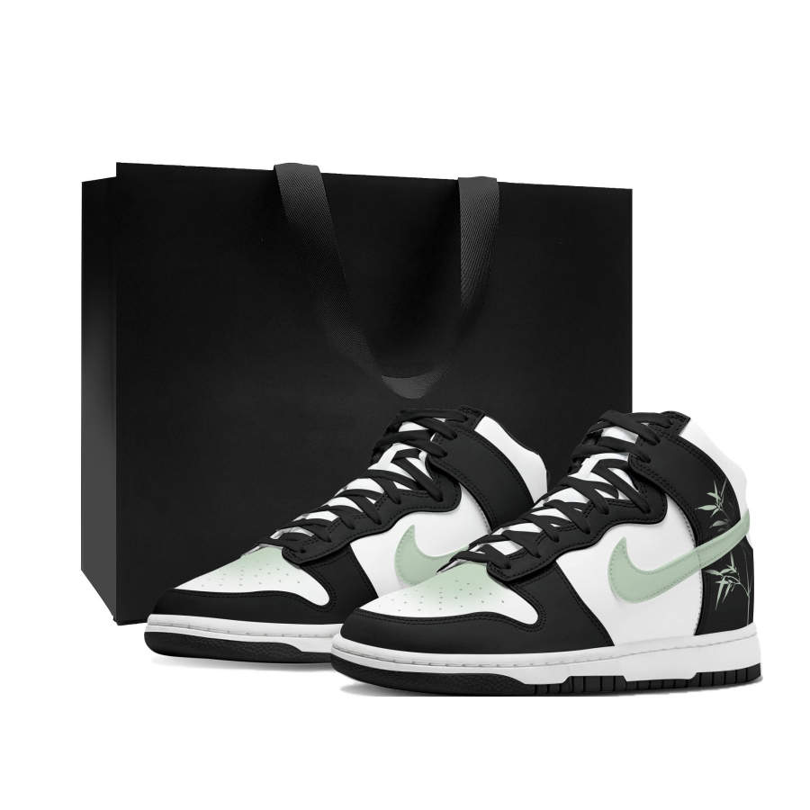 Nike Nike Dunk Thermal Cushioning Abrasion Resistant High top Skateboard Shoes Women's Light Green