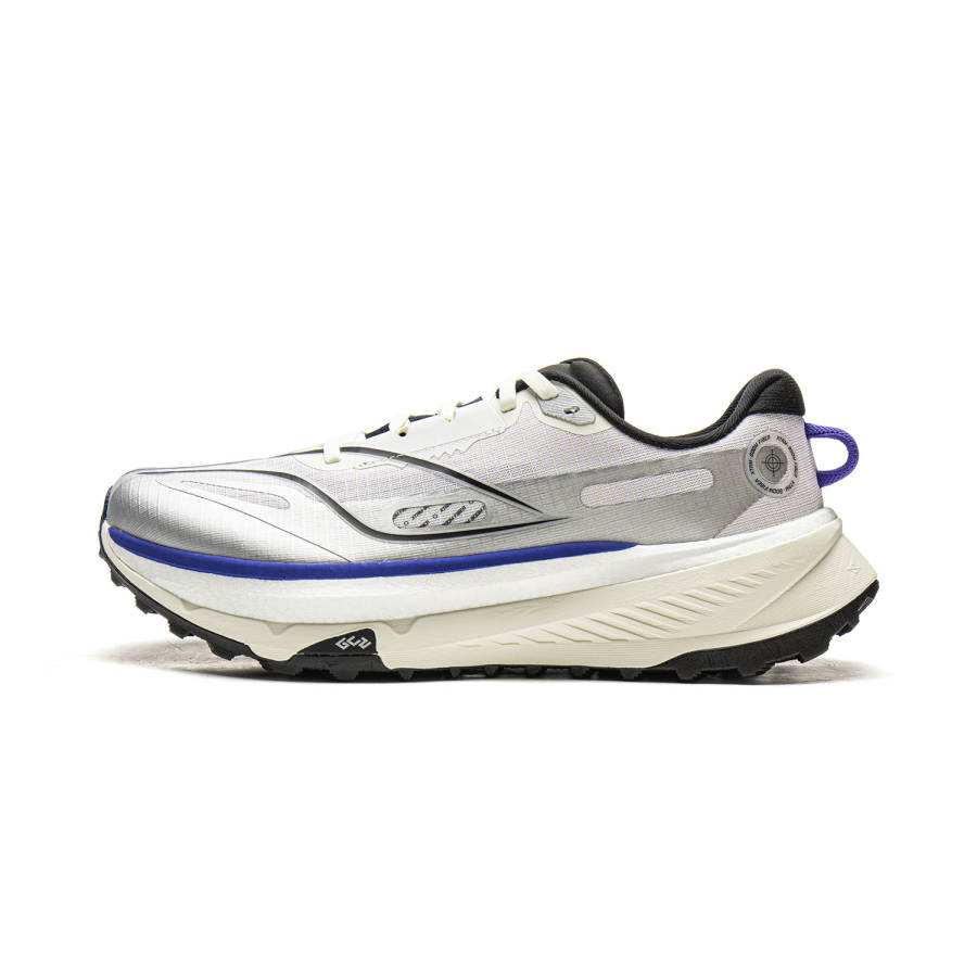 Li-Ning Li Ning De Lu Cushioning Slip Resistant Abrasion Resistant Rebound Low top Trail Running Shoes Men's