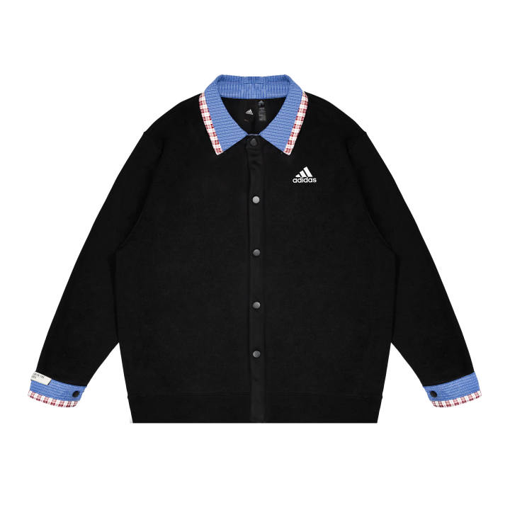 Adidas Adidas Sweatshirts Unisex Black Lapel Moderate Regular