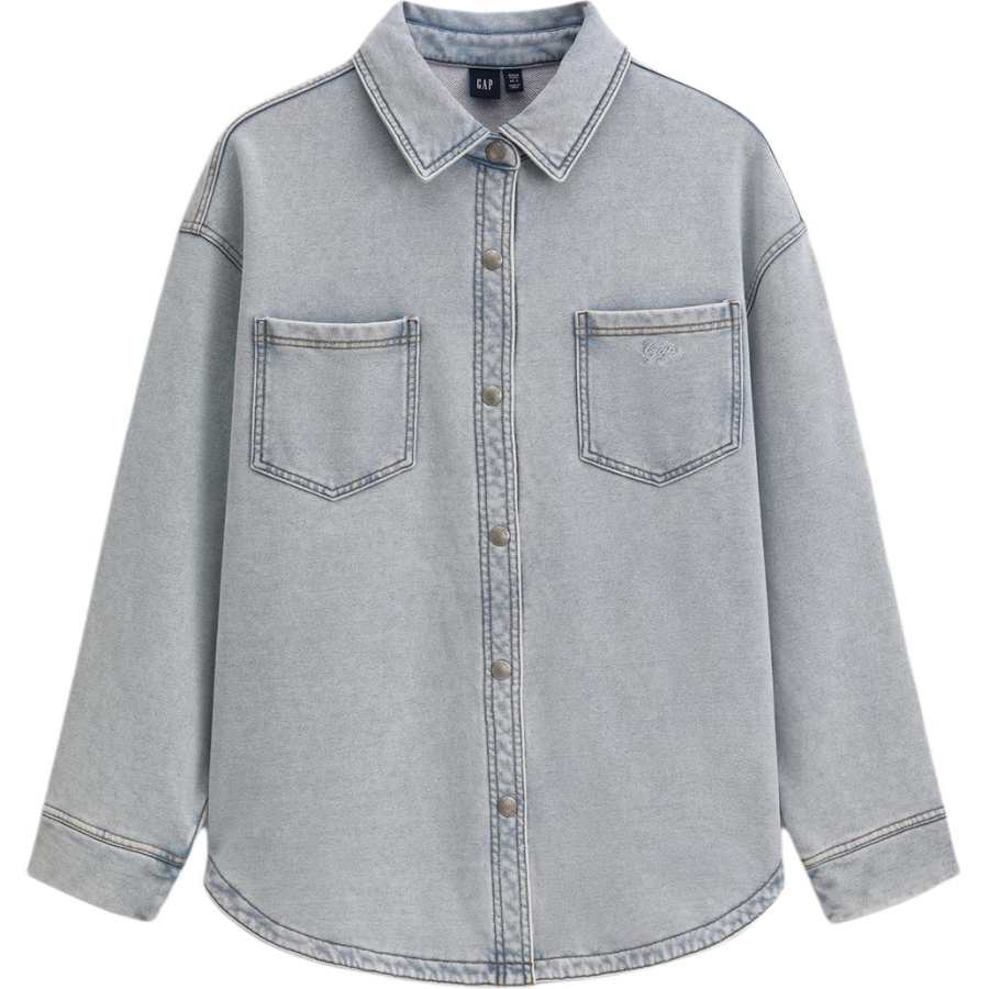GAP Shirts Women's Light Washed Lapel Moderate Other