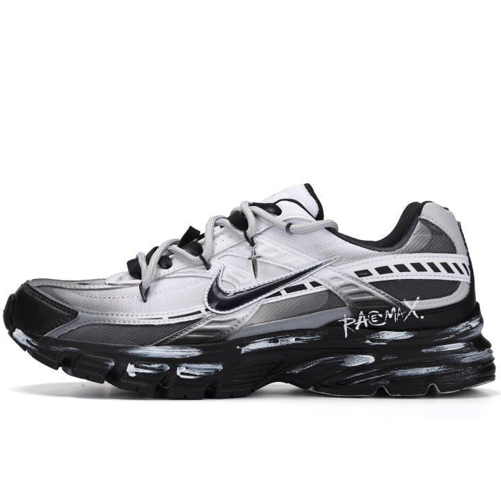 Nike Nike Initiator Slip Resistant Low top Casual City Commuting Running Shoes Men's Black White Gray