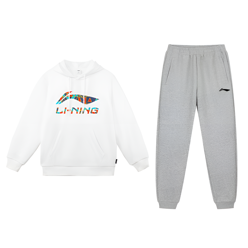 Li-Ning Li Ning Casual Sportswear Unisex Standard White+Coin Gray