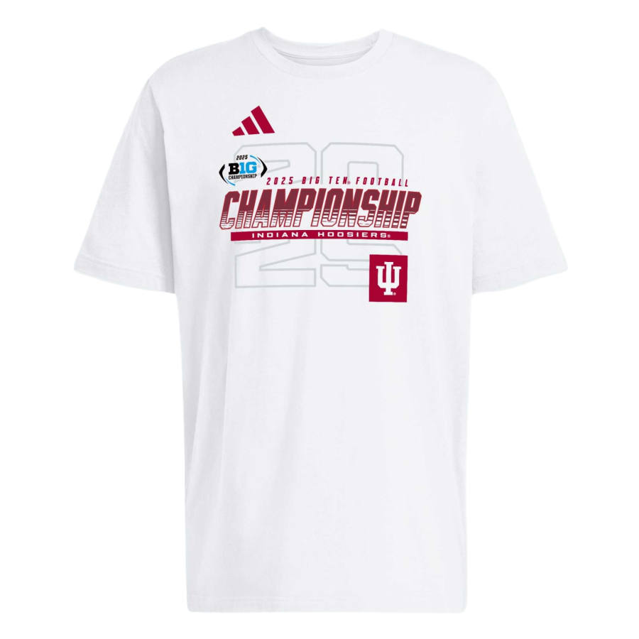 Adidas Adidas T Shirts Men's White/Ncaa Ind 7i6 Crew Neck Moderate Straight Fit