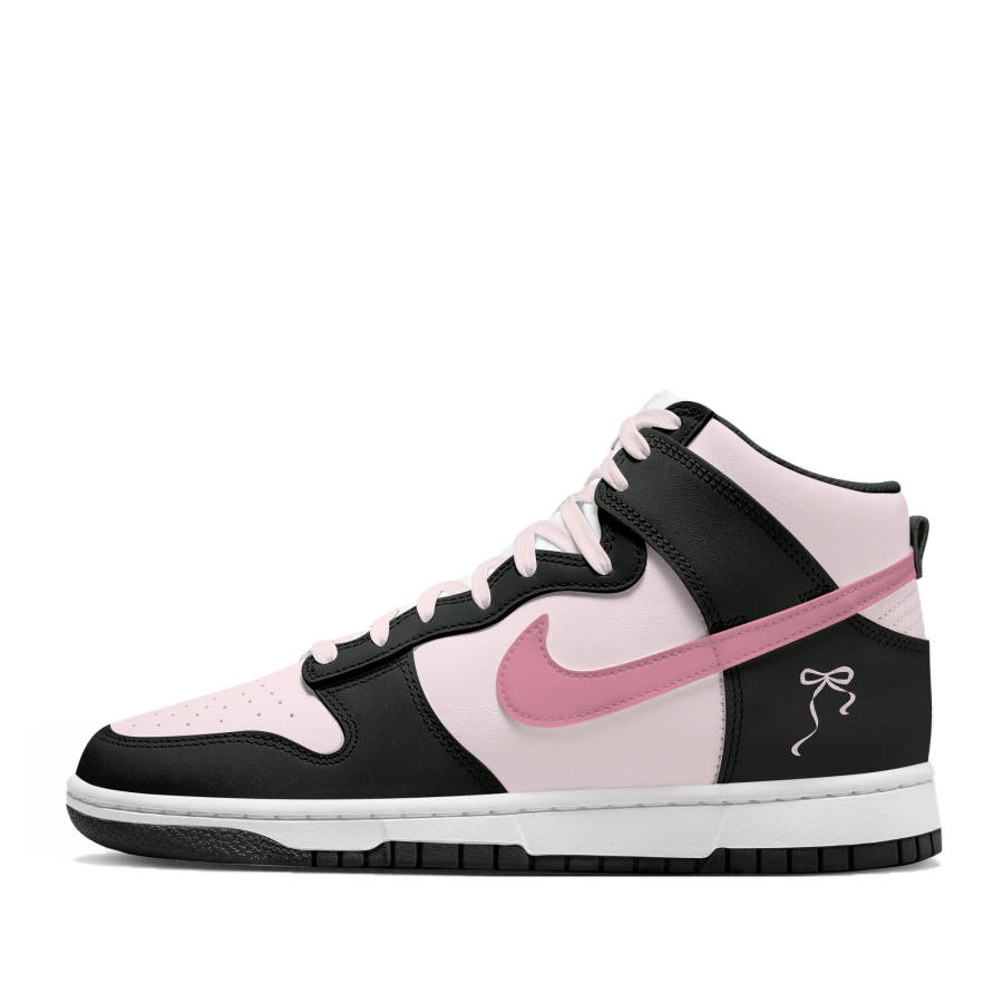 Nike Nike Dunk Thermal Cushioning Abrasion Resistant High top Skateboard Shoes Women's Black Pink