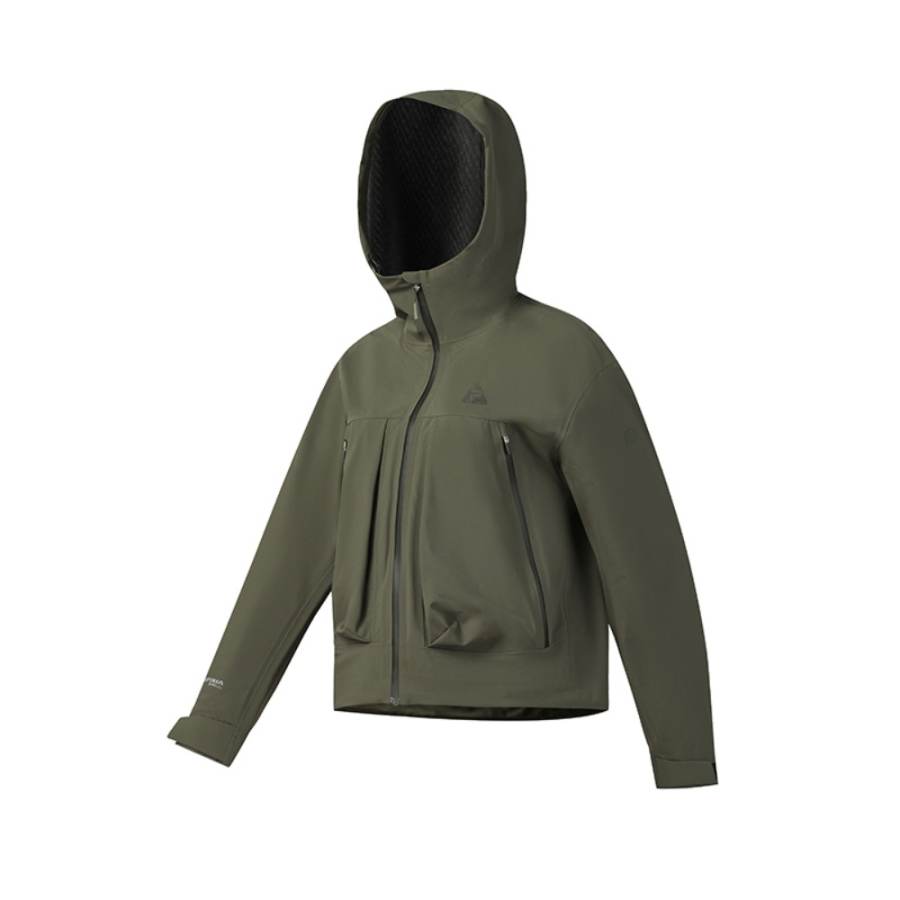 FILA EXPLORE Waterproof And Windproof Windbreaker Jacket Women's Asphalt