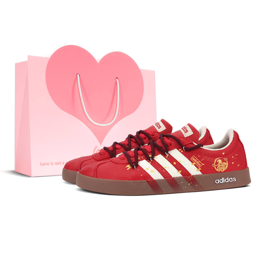 Adidas Adidas Vl Court Classic Wrapping, Wear Resistant And Non Slip Skateboard Shoes Unisex